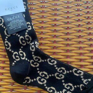 Gucci New Double G Black Sports Stocking